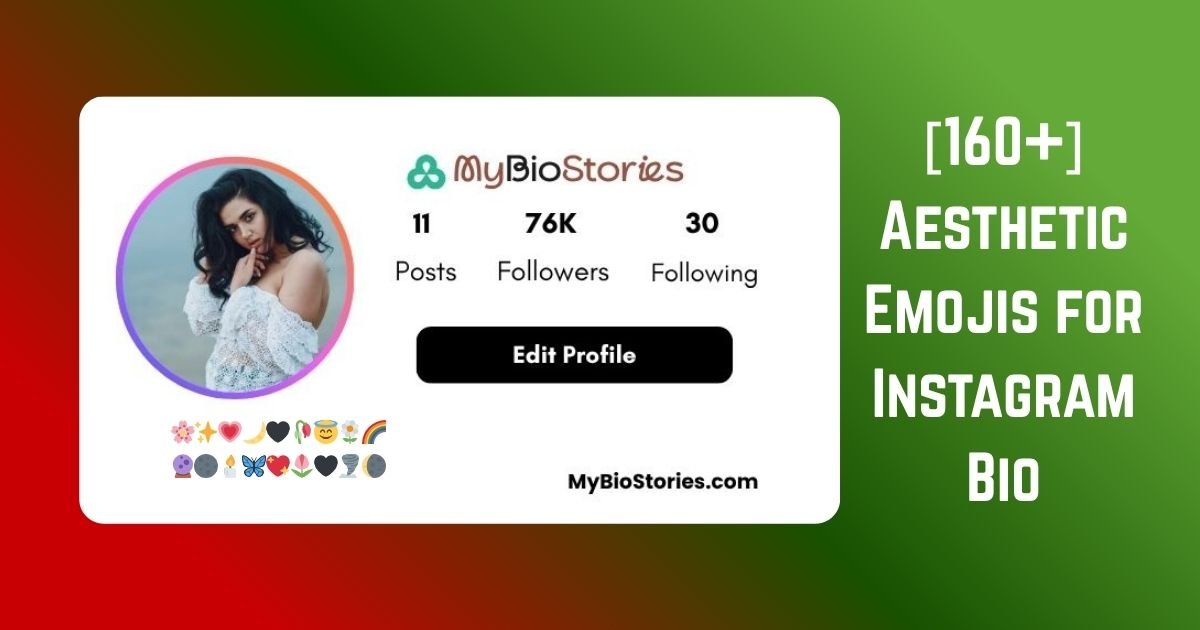 Aesthetic emoji ideas for Instagram bios for girls and boys, featuring cute, stylish, minimal, and aesthetic emoji combinations for IG profiles.