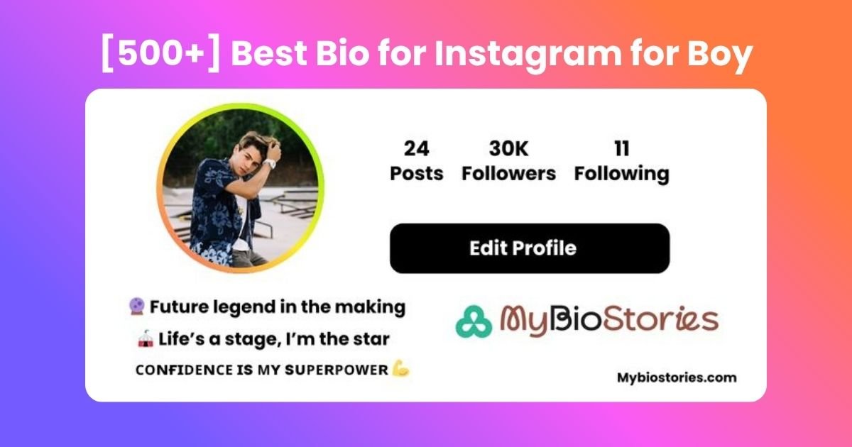 Cool and stylish Instagram bio ideas for boys to create an attractive profile