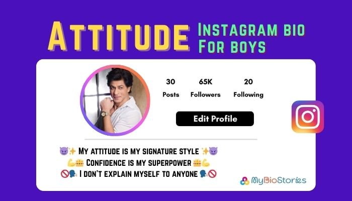 Best Instagram bio for boys with attitude – stylish, cool, and bold bio ideas for Instagram profiles