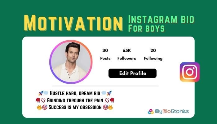 Best Instagram bio for boys with motivation – inspiring, stylish, and attitude-filled bio ideas for Instagram profiles