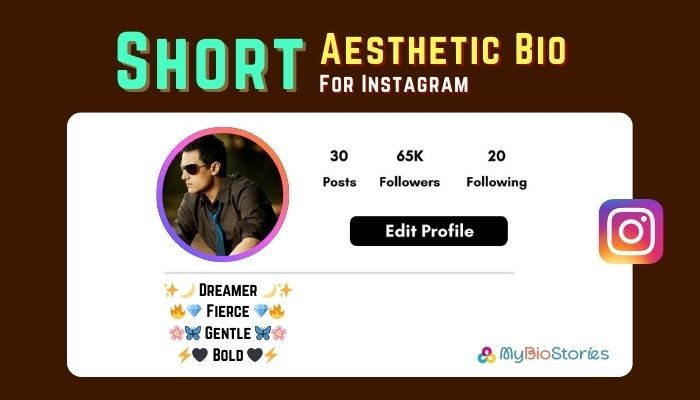 Best short aesthetic bio for Instagram – stylish, cute, minimal, and trendy bio ideas for Instagram profiles"