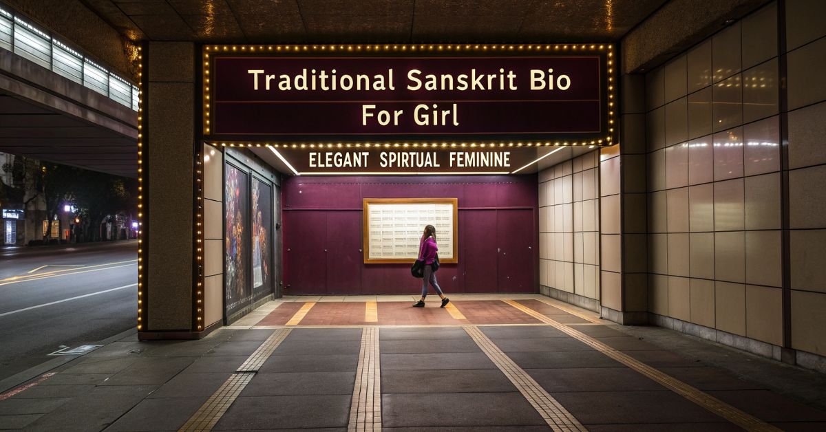 Explore traditional Sanskrit bio ideas for Instagram for girls. Cultural, graceful, and spiritually rich bios inspired by Indian heritage.