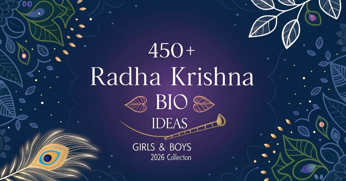 Radha Krishna bio for Instagram with devotional, romantic, and spiritual bio ideas