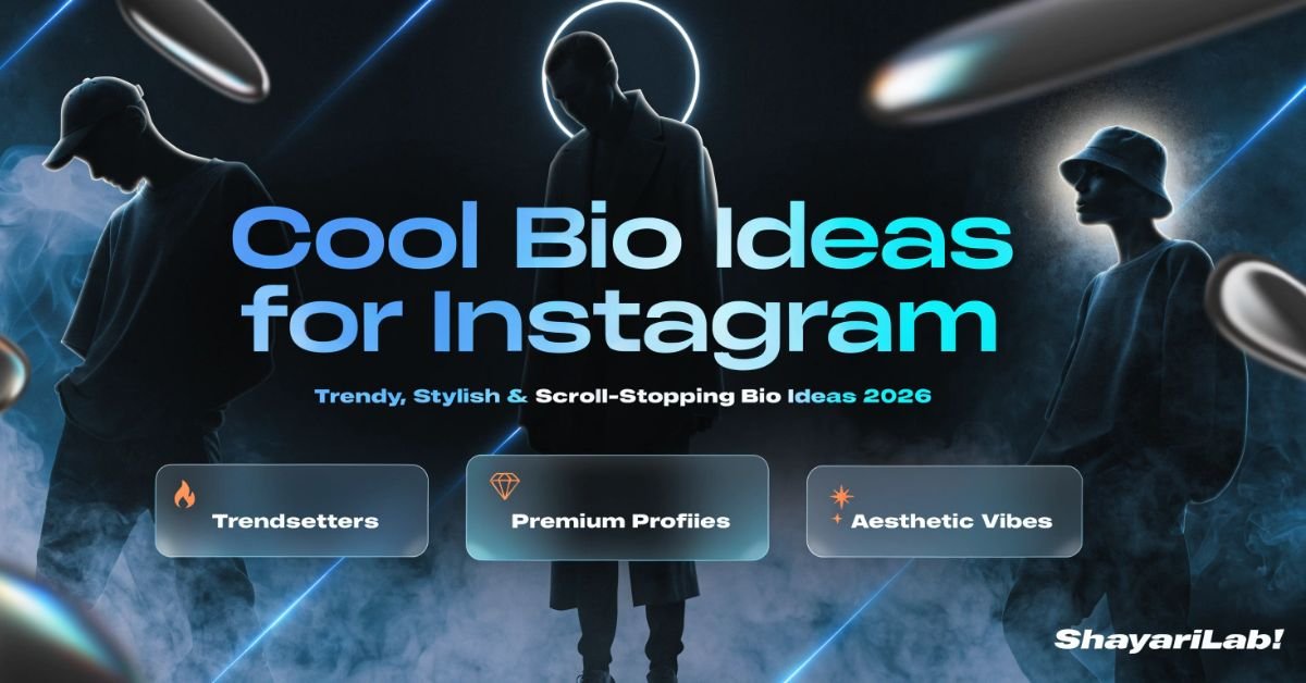 Trendy and cool Instagram profile bio ideas with stylish and modern lines