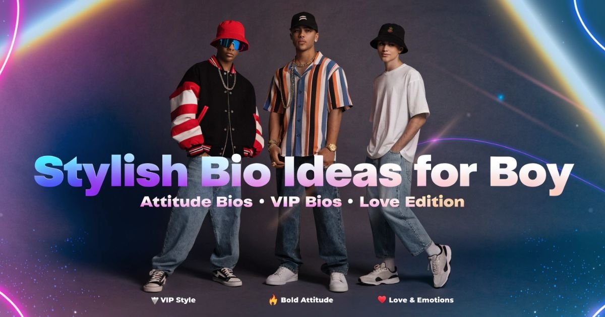 Trendy and bold Instagram bio ideas for boys with cool, confident, and unique lines